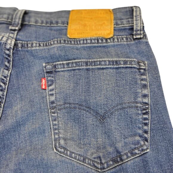 Levis Vintage‎ 511 Slim Fit BIG E Premium Stretch Blue Jeans Men’s 34X34 fits 32 - Picture 5 of 16